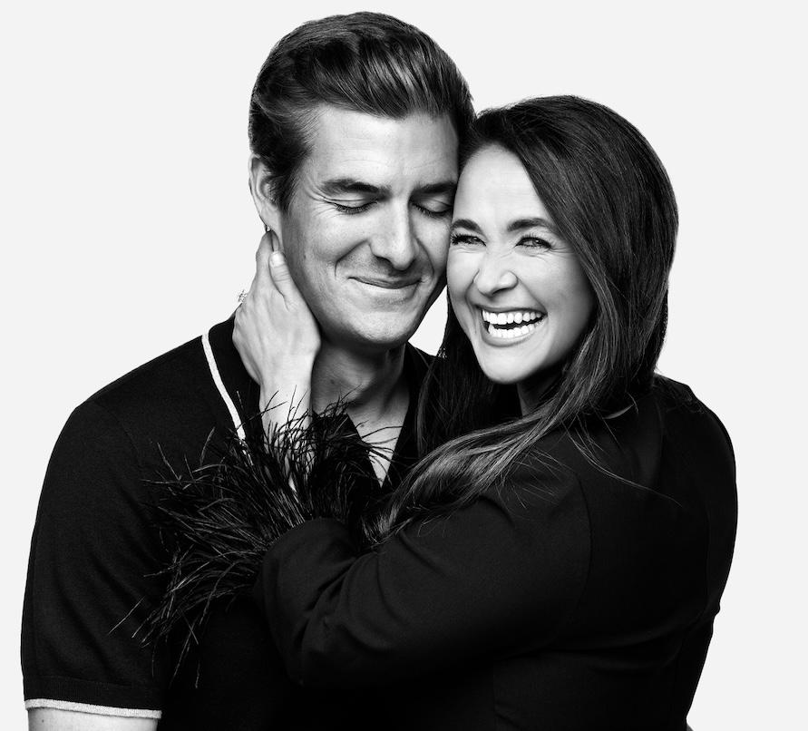 Leslie and Thomas smiling together.